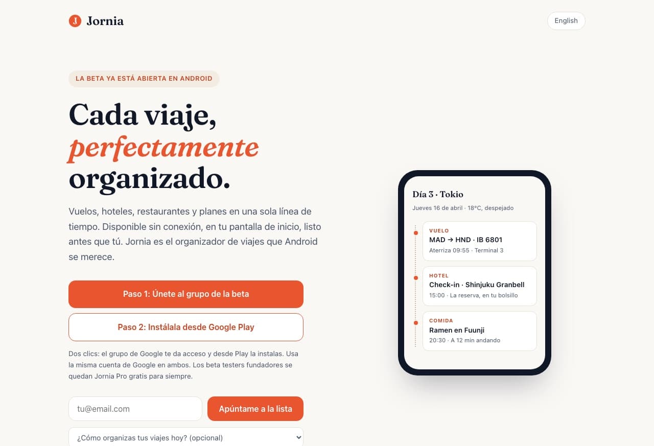 Portada de Jornia